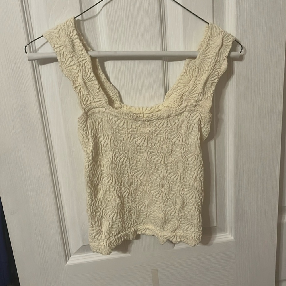 Free people “Love letter cami” size small top- cream🤍